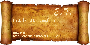 Esküdt Tamás névjegykártya
